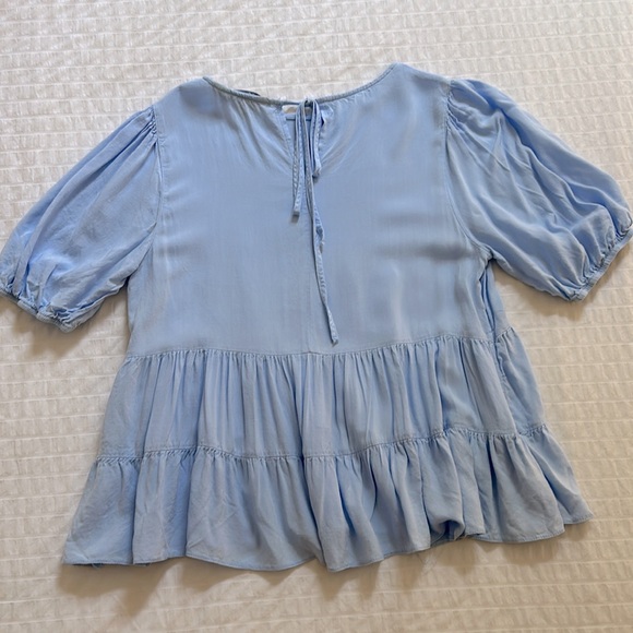 Blue Babydoll Top Primark 8 - Picture 2 of 4